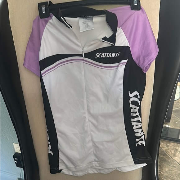 Scattante Purple and White Cycling Jersey - Picture 1 of 1